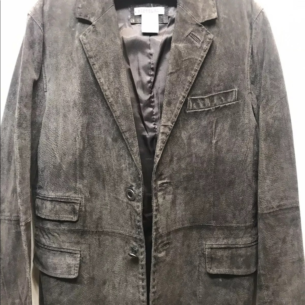 Red Squad Men’s Suede Jacket Choco Brown 1 Buttoned M